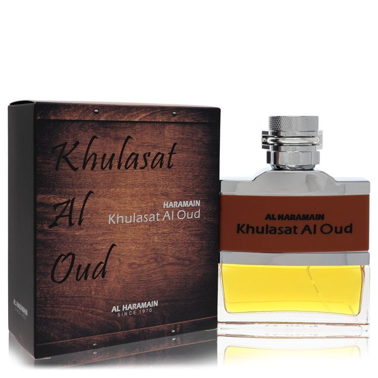 Al Haramain Eau De Parfum Spray (Unisex) 3.4 oz Eau De Parfum Spray Al Haramain Khulasat Al Oud Eau De Parfum Spray (Unisex) By Al Haramain