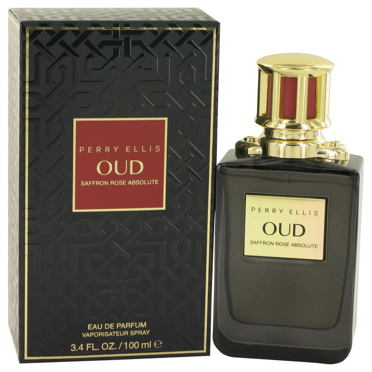 Perry Ellis Eau De Parfum Spray 3.4 oz Eau De Parfum Spray Perry Ellis Oud Saffron Rose Absolute Eau De Parfum Spray By Perry Ellis